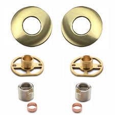 New brushed brass gold round - brushed,