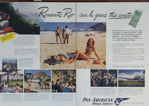 1946 vintage pan america print - 1946,