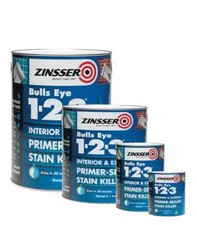 Zinsser Bulls Eye 1-2-3 500ml/1L/2.5L/5L