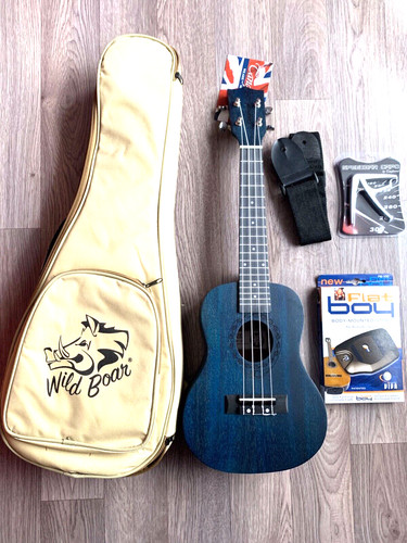 Blue concert ukulele gig bag - blue, &