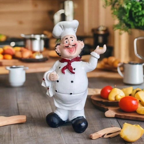 Resin chef figurine unique - resin,