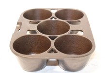RARE Wagner Ware "Q"  Marked Cast Iron 5 Count Popover Muffin Pan Antique