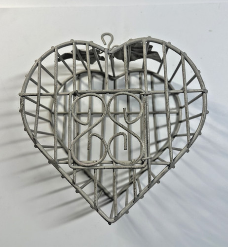 Vintage gray metal - gray, cottage