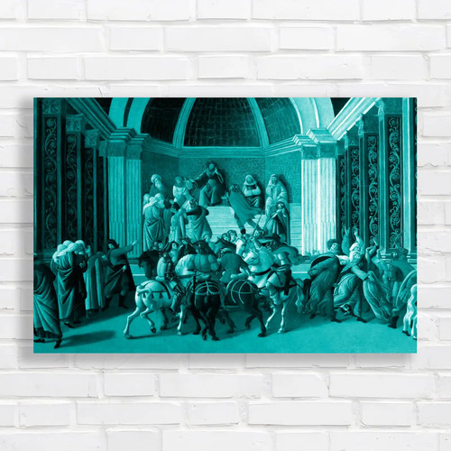 Renaissance procession canvas - renaissance,