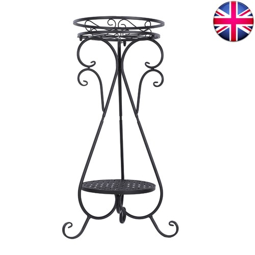 Tiered metal plant stand - metal,