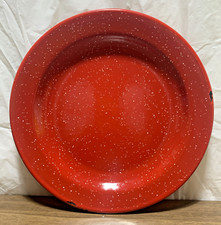 VINTAGE ~ 10" ~ Red & White