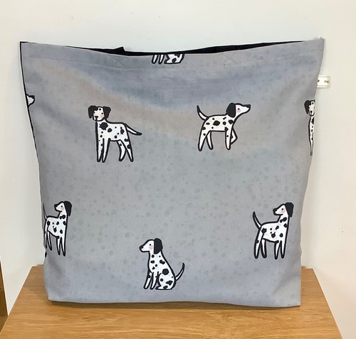 Dalmatian shopping tote lined - dalmatian,