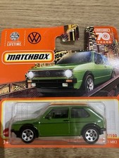 Matchbox Car Volkswagen VW Golf GTi Mk1 in Green 2023 97/100