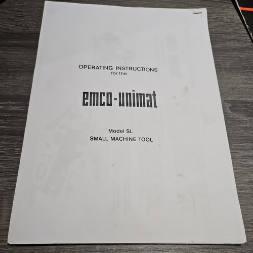 Printed copy emco - of, unimat
