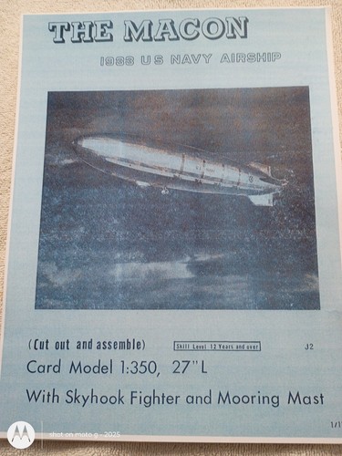 The macon 1933 navy - us, airship