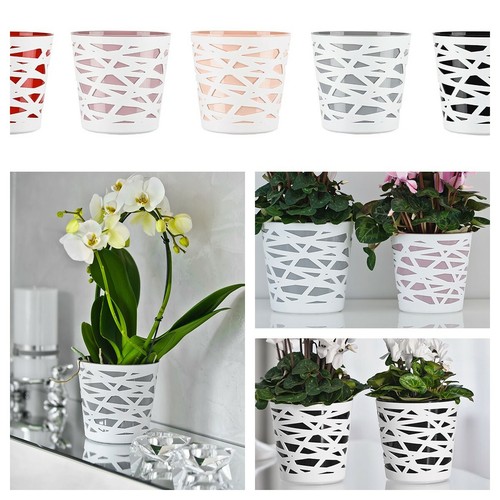 Plastic plant pots flower - plastic,