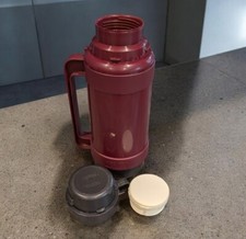 RETRO THERMO Vacuum Flask 1 Litre Model 32-34/100 Mug Top Cap Milk Compartment
