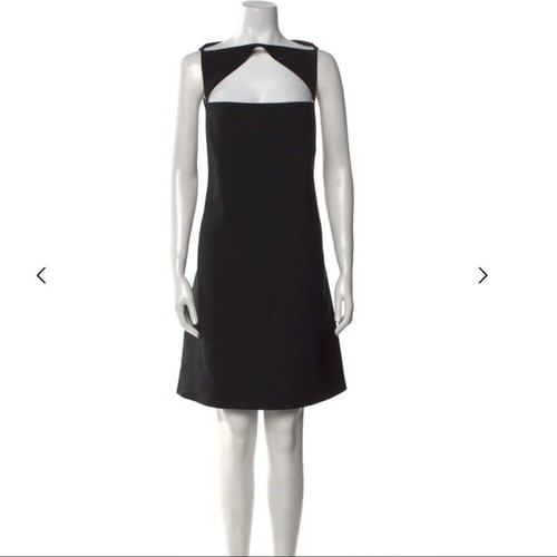 Versace black square neckline - black,