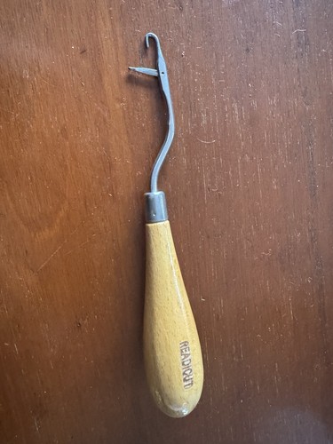 Rug hook tool readicut - hook, wooden