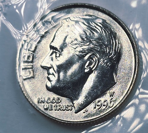 1996 roosevelt dime 10c 50th - w,
