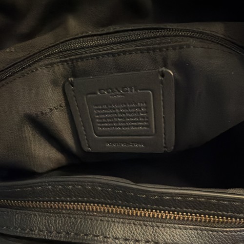 Coach black pebbled leather - coach,
