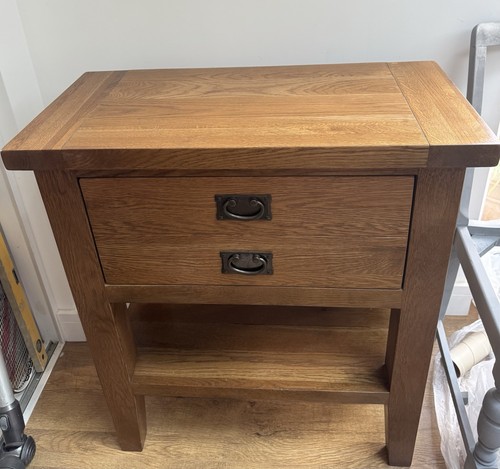 Oak console table - oak,