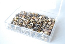 COLLECTION (121g) OF GOLD WATCH CROWNS & STEMS - 3-7mm - ROTARY