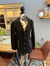 joseph ribkoff Size 10 Black Javket Coat Buttons Details Stylish