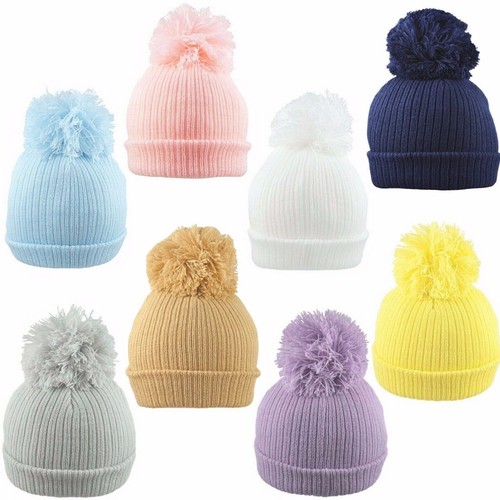 Baby pom hat - pom, beanie