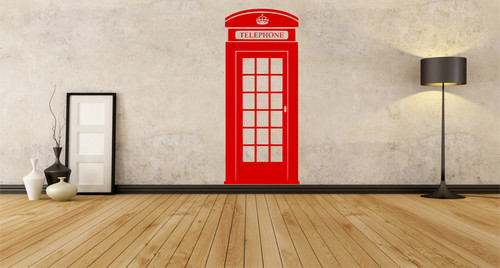 London telephone box red - london,