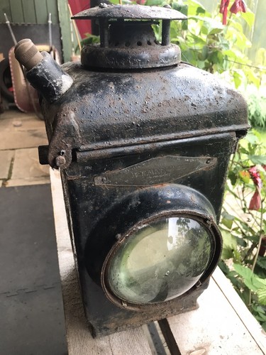 Old adlake railway lamp - adlake,
