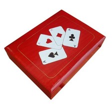 WOODEN DOUBLE PLAYING CARDS