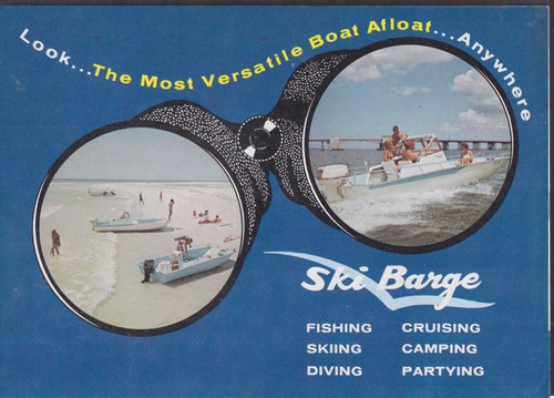 Ski barge power - power, boat