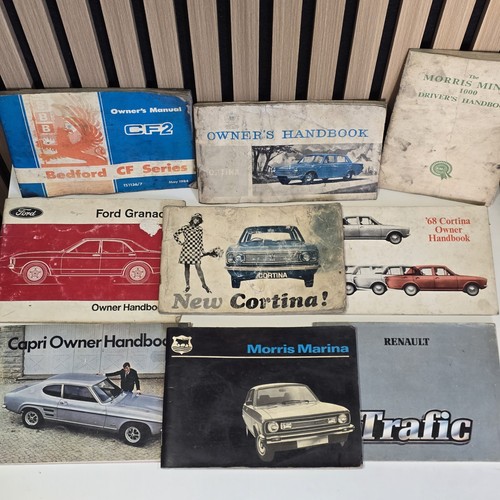 Vintage car owners manuals - owners,