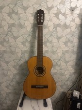 Resonata Vintage 6-String 3/4 Size Acoustic Classical Guitar with Case