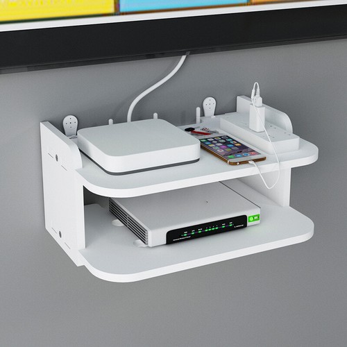 Wall mount router storage rack - mount,
