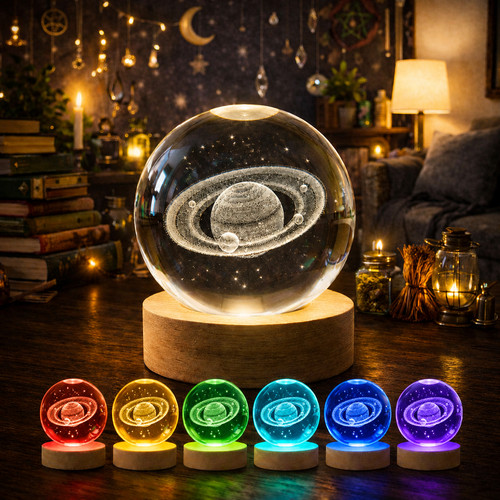 Crystal ball night light - night,