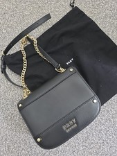 DKNY Genuine Leather Chain Shoulder Bag