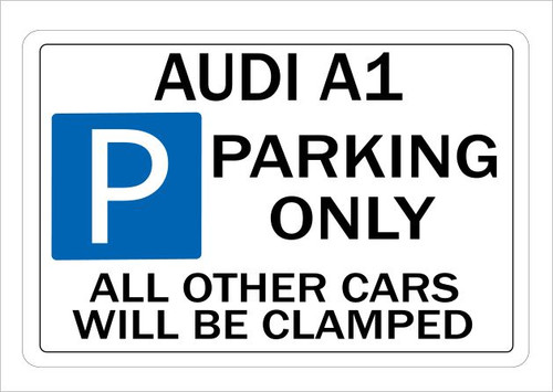 Metal sign audi - metal, a1