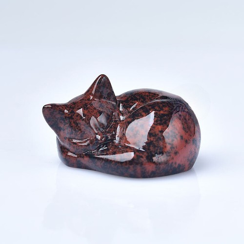 Natural red obsidian stone - natural,