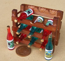 Dolls House Wooden Wine Rack