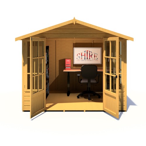 Shire delmora 8x8 summerhouse - shire,