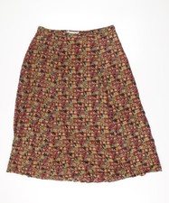 Alice Collins Women’s Multicoloured A-Line Knee Length Skirt L Viscose