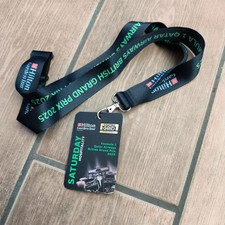 F1. Formula One Lanyard 2025 Silverstone Hilton Garden Inn Saturday. Hospitality