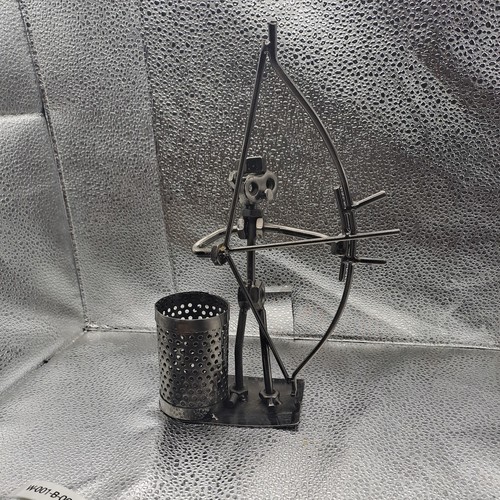 Welded metal art archer - welded,