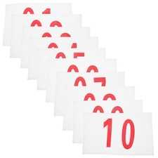  10 Sheets Running Number Holder Training Bibs Polyester Cotton Race
