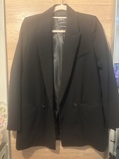 Vintage Oversized Zara Black Blazer Jacket Size S
