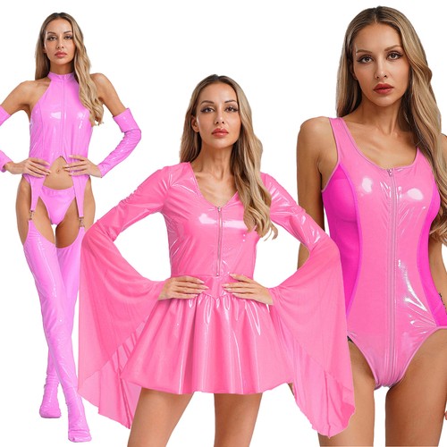 Womens wet look - womens, leather