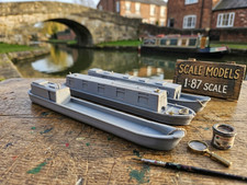 3x 1:87 HO Scale UK Canal