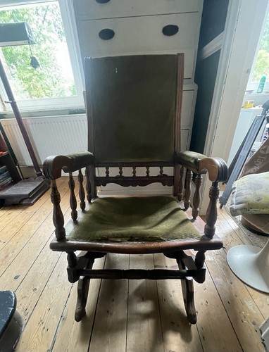Antique american rocking - american,
