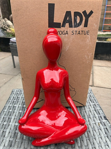 Red lady yoga meditation - lady,