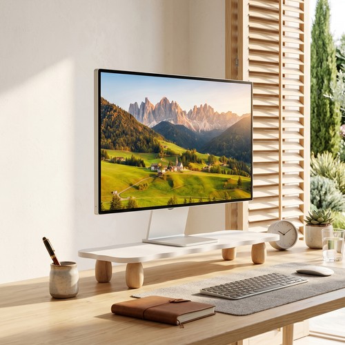 Wooden monitor stand riser - wooden,