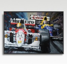 SENNA & MANSELL A3 print from