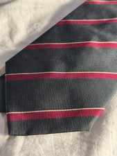 TM Lewin Dark Green Striped