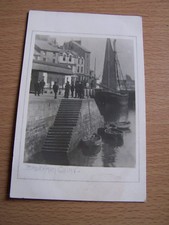 Brixham Quay Devon Vintage RP Postcard 1937 H Rawlings Photographer